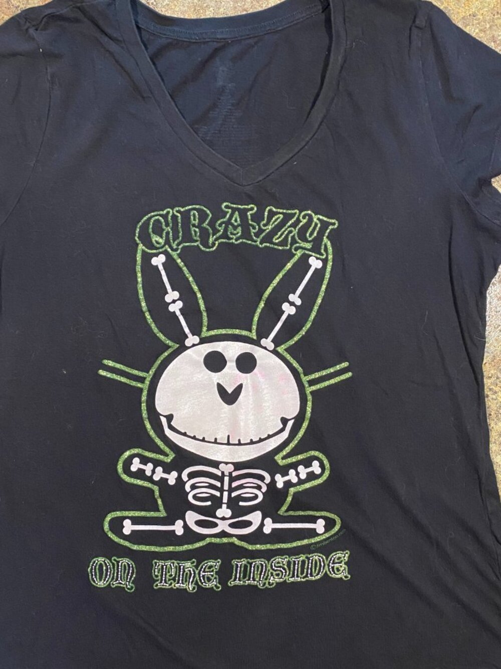 Emily The Strange Women's Black and Green T-shirt